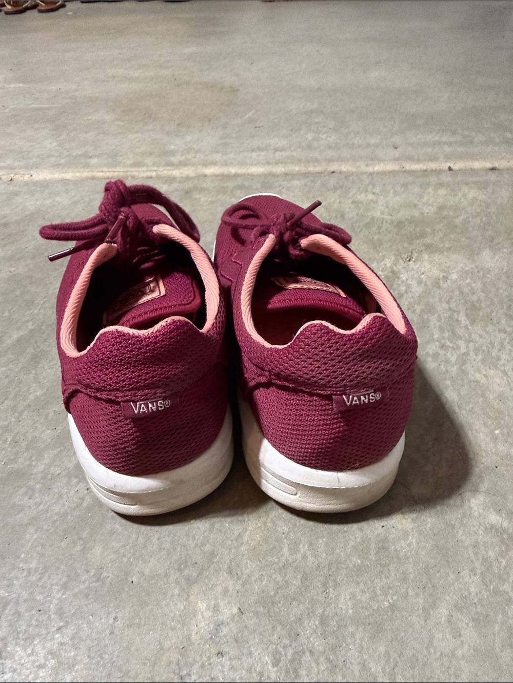 Vans Women's Burgundy Low-Top Canvas Sneakers - Picture 4 of 10